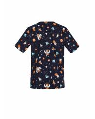 Space Party Scrub Top, Ladies